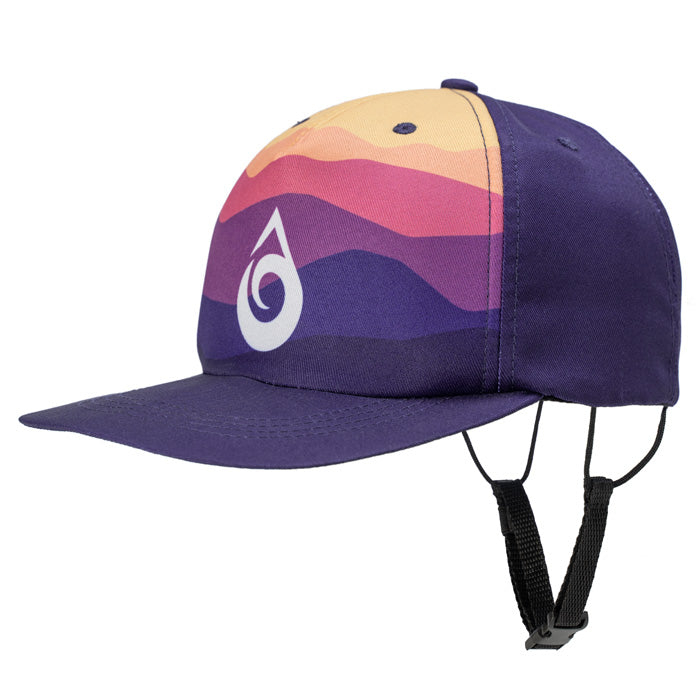 Eco-friendly Surf Hat Sunset Mountain - Front Angled View